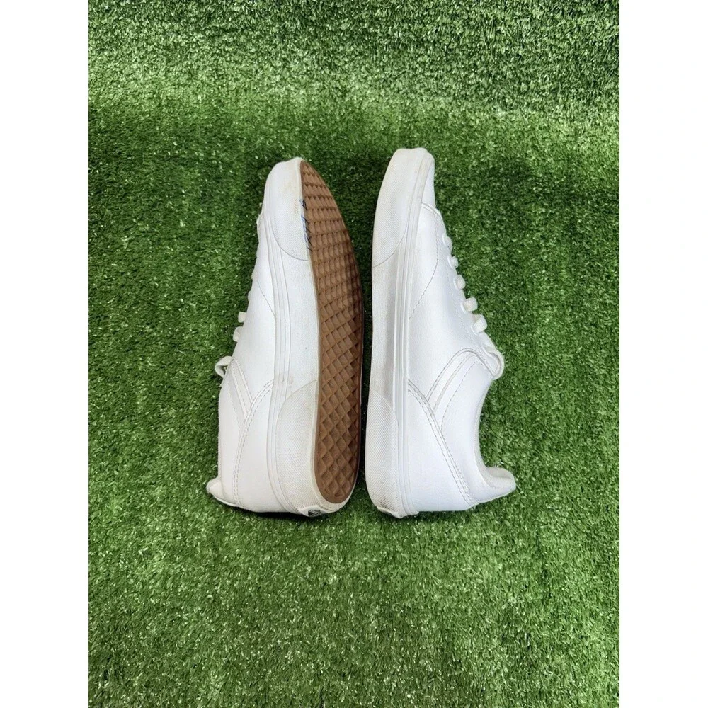VANS Off The Wall Seldan Shoes Womens Size 8 Leather Sneakers White Low 500714